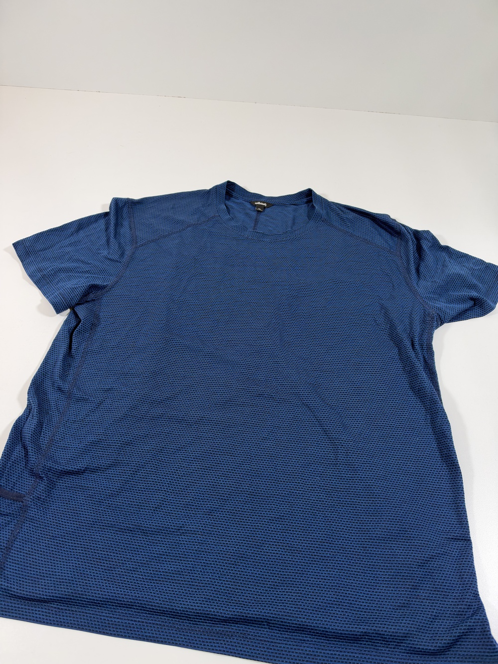 Allbirds Natural Run Tee Shirt Mens 2XL Blue Short Sleeve Performance Athletic